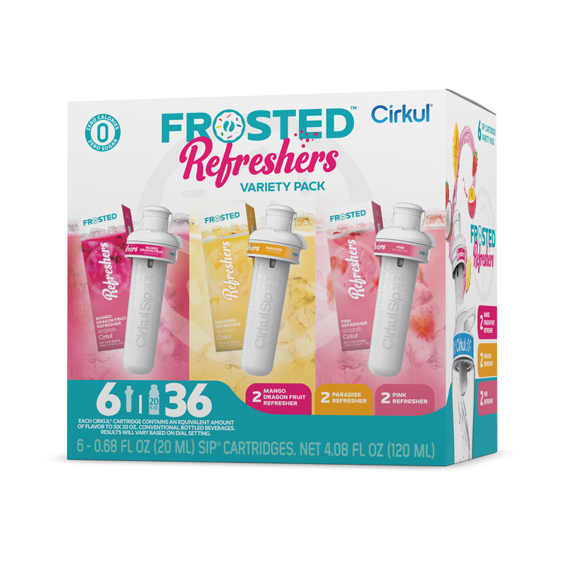 Refreshing Electrolyte Frosted Refreshers 6-Pack Variety Pack 1367 - Electrolyte Hydration Enhanced Taste Cartridges - Default Title