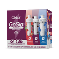 Natural Fruit Flavored GoSip 6-Pack Variety Pack CB6Q - Electrolyte Hydration Enhanced Taste Cartridges - Default Title