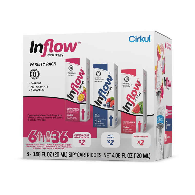 Refreshing Electrolyte Inflow Energy 6-Pack Variety Pack VCUW - Vitamin-Infused Natural Refreshing Flavor Core - Default Title