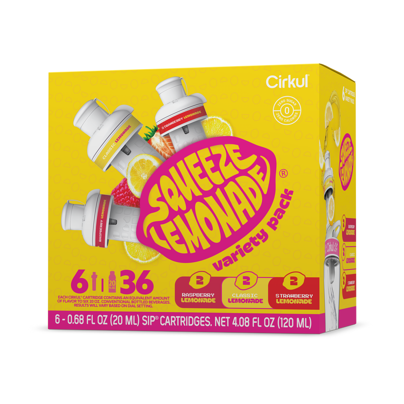 Sugar-Free Squeeze Lemonade 6-Pack Variety Pack 3TLS - Vitamin-Infused Natural Refreshing Flavor Core - Default Title