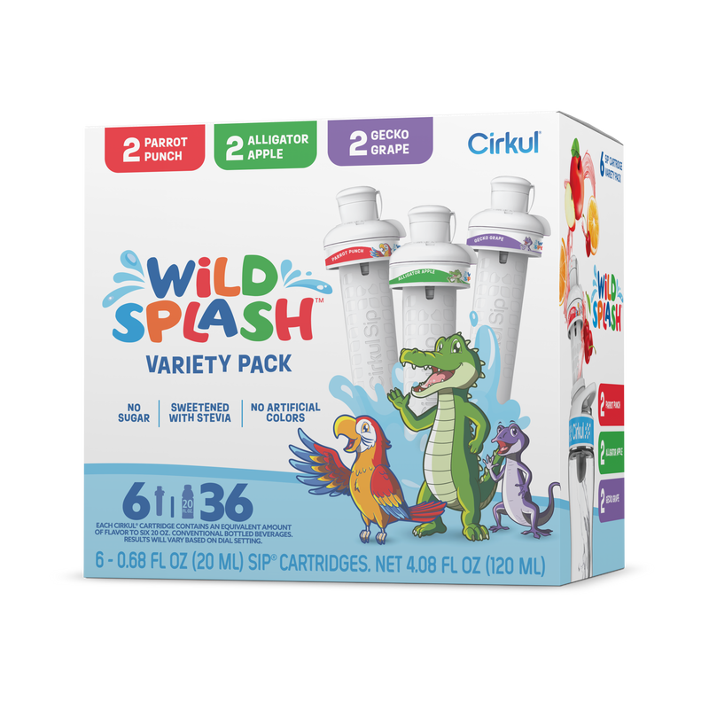 Sugar-Free Wild Splash 6-Pack Variety Pack 2TB7 - Vitamin-Infused Natural Refreshing Flavor Core - Default Title