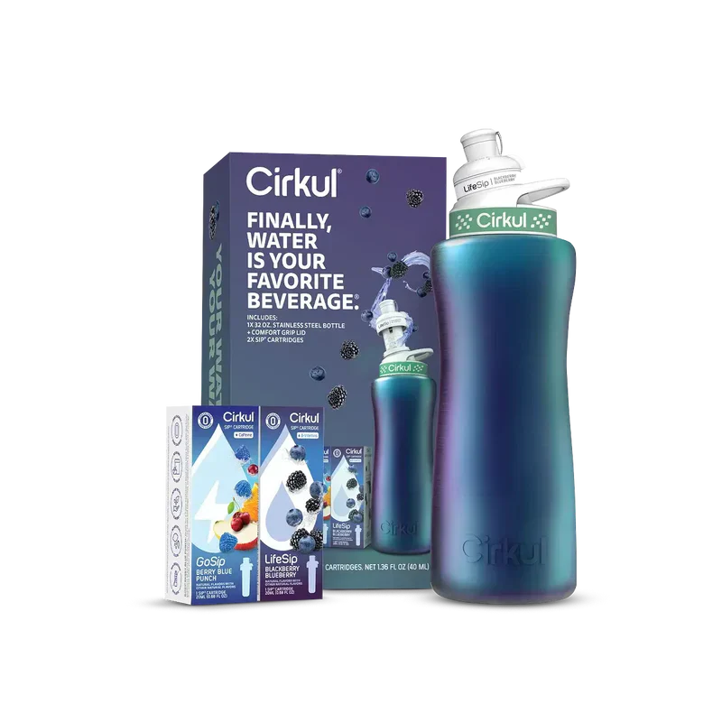 Playful Geometric 32oz. Chameleon Stainless Steel Bottle Starter Kit 95KR - Playful Star & Heart Shaped Geometric NeeDoh - Default Title