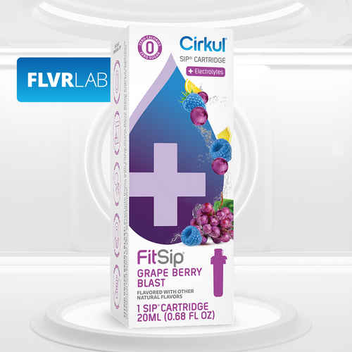 Natural Fruit Flavored FitSip Grape Berry Blast DPFR - Zero-Calorie Multi-Flavor Sip Pods for Water Bottle - Default Title