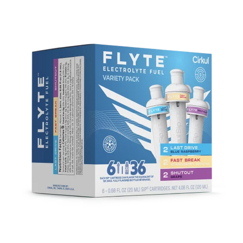 Natural Fruit Flavored Flyte 6-Pack Variety Pack MMZB - Sugar-Free Fruit Flavor Cartridge Refill Detail