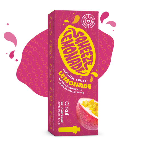 Natural Fruit Flavored Squeeze Passion Fruit Lemonade 2Z80 - Zero-Calorie Multi-Flavor Sip Pods for Water Bottle - Default Title